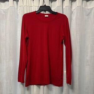 Women's ziya Red Long Sleeve Top large